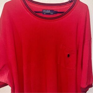 Polo by Ralph Lauren Red Short Sleeve Men’s Pocket T-Shirt 3XLT 100% Cotton
